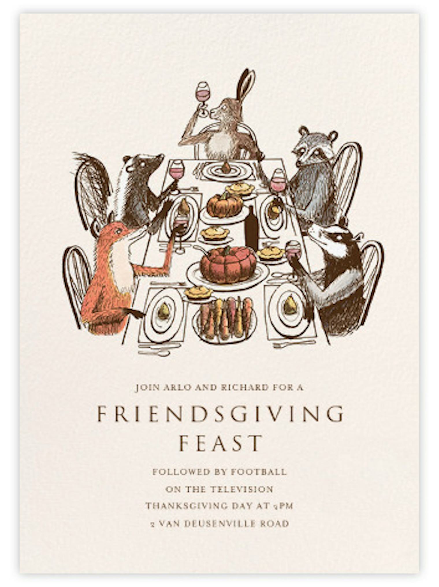 Friendsgiving 2017 Invitation Templates That Will Make You Actually