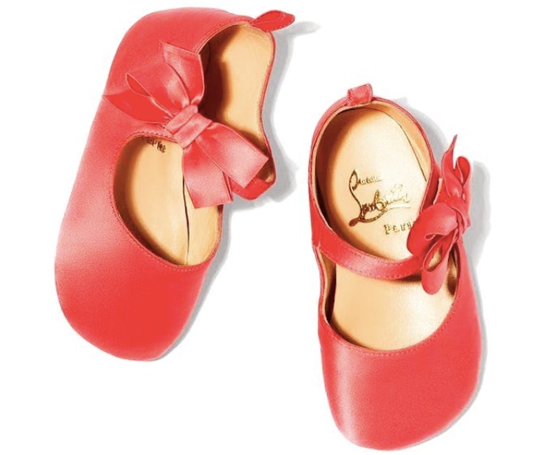 Pink christian discount louboutin baby booties