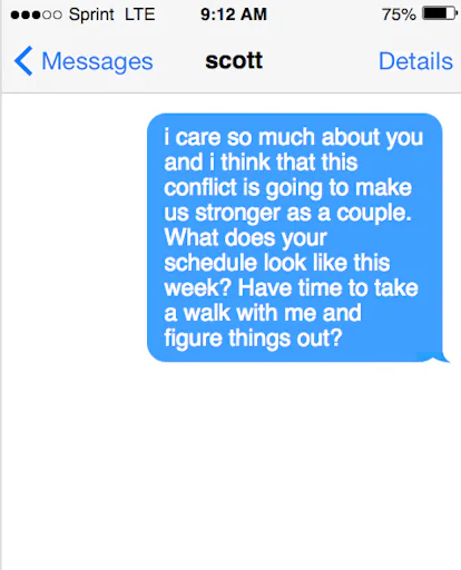 5 Serious Texts To Send Your Partner When You're Mad Besides