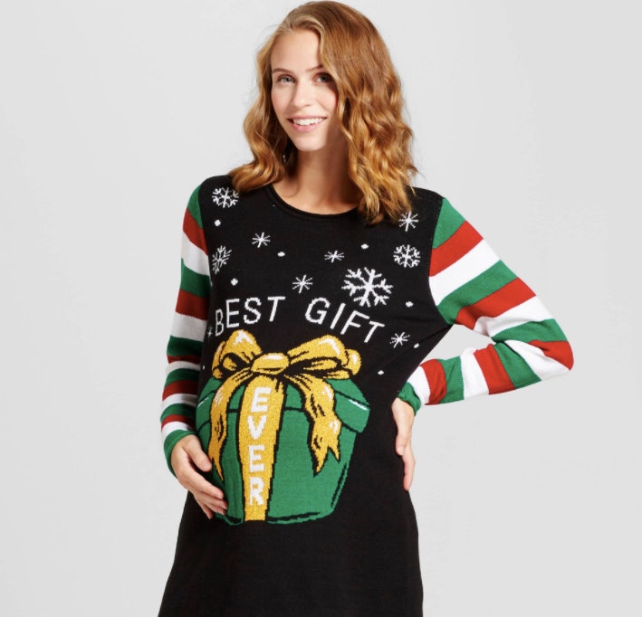 maternity christmas sweater