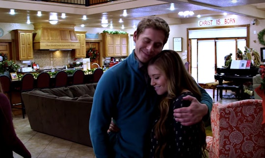 Joy-Anna Duggar with her husband in their living room.