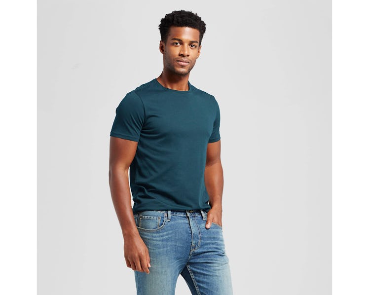 Men's Slim Fit Solid Crew T-Shirt - Goodfellow & Co