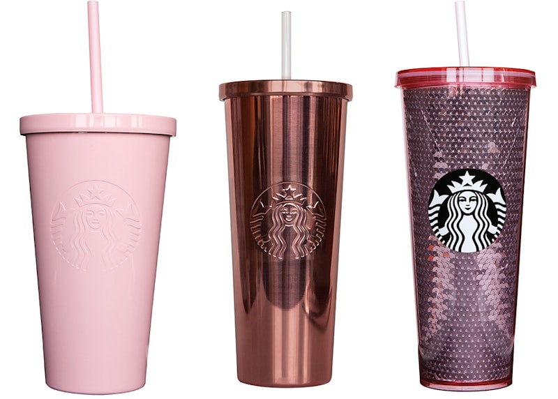 PSA: Starbucks now has a rose gold collection of tumblers and  cupsHelloGiggles