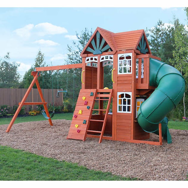 Cedar summit by kidkraft 2025 valleyview deluxe playset