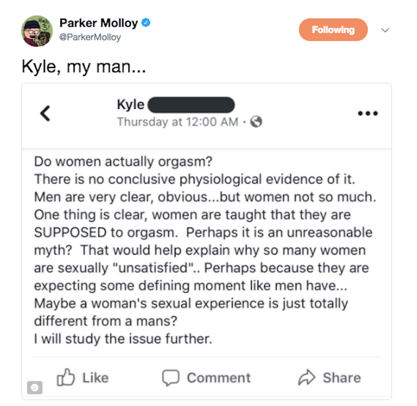 This Man’s Post About How Women Can’t Orgasm Is Going Viral Because Of The Hilarious Twitter