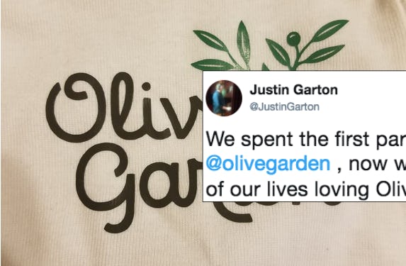 These Parents Will Name Their First Baby After Olive Garden