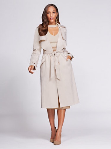 Gabrielle Union Collection Piped Trench Coat