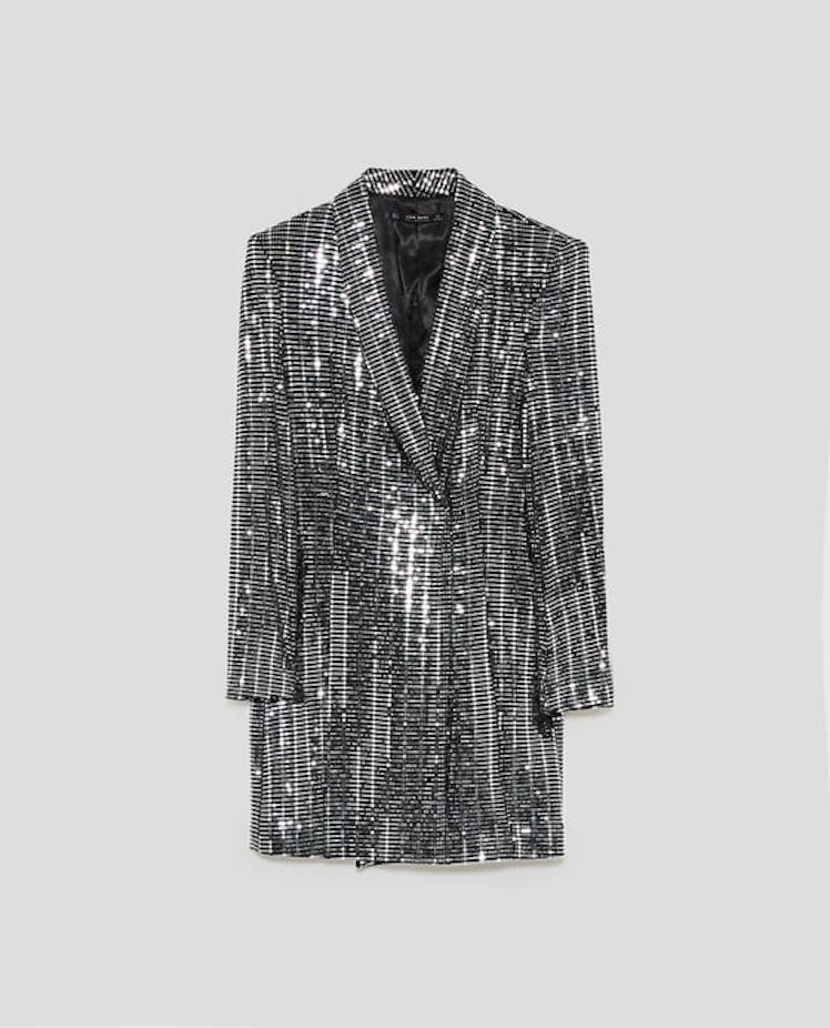 Metallic Blazer Dress