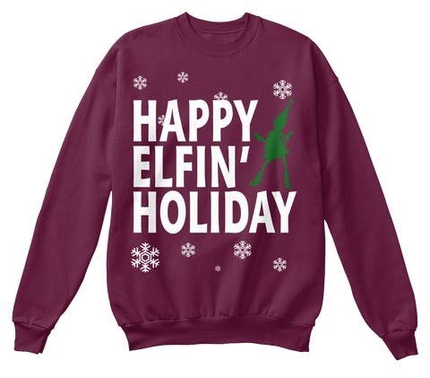 Ariana grande happy elfin holiday outlet sweater