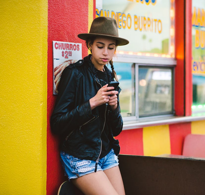Woman thinks of a text to send her ex after no contact.