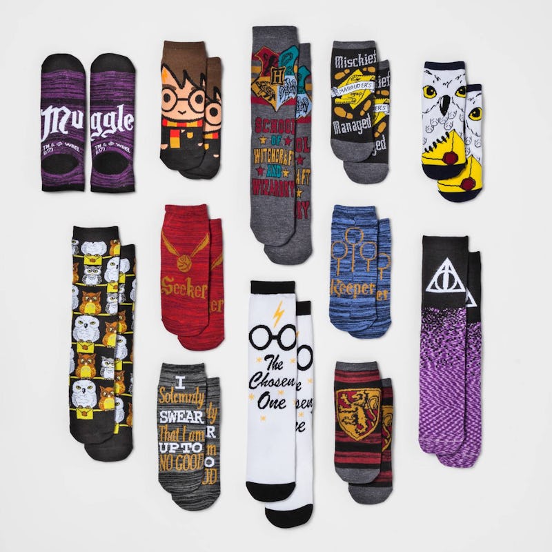 This Harry Potter Advent Calendar Includes 12 Pairs Of Socks (And 24