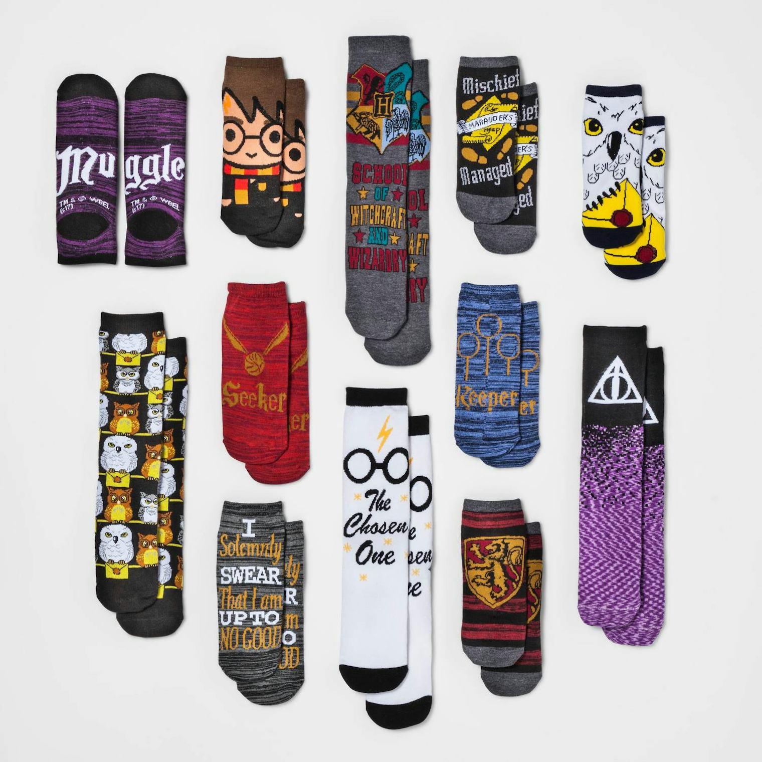 This Harry Potter Advent Calendar Includes 12 Pairs Of Socks (And 24
