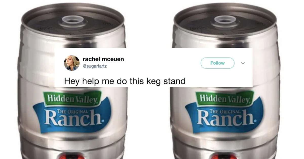 mini keg of ranch dressing Hidden Valley sells ranch dressing kegs