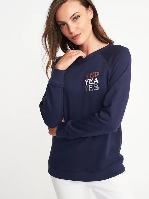 old navy christmas sweatshirts
