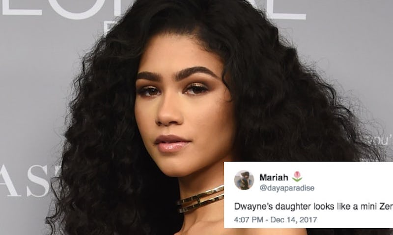 Zendaya S Doppelganger Is The Rock S Daughter Twitter Can T Handle It Photo Zendaya S Doppelganger Is The Rock S Daughter Twitter Can T Handle It Photo