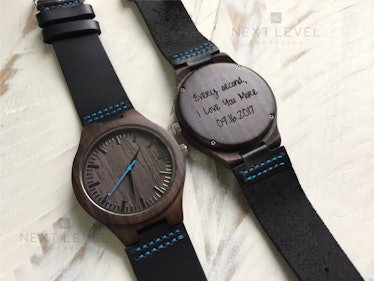 Engraved Wood Watch