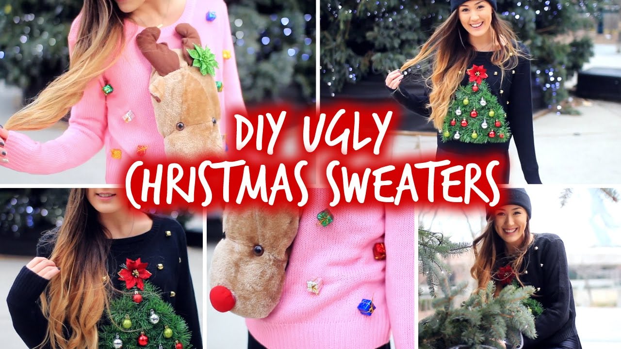 last minute diy ugly christmas sweater