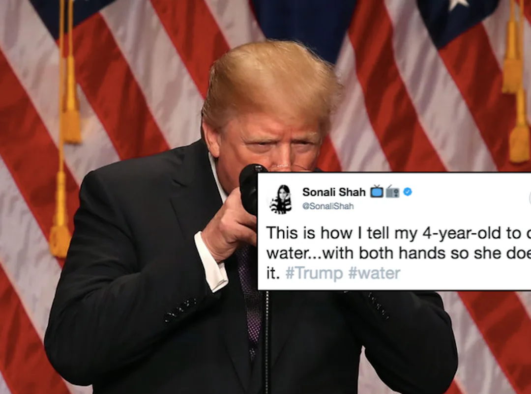 Trump Drip Trump Drank Water Like A Child, Again, & Twitter Is Having Too Much Fun ...