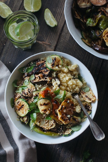 This roasted winter salad bowl is a comforting winter solstice recipe.