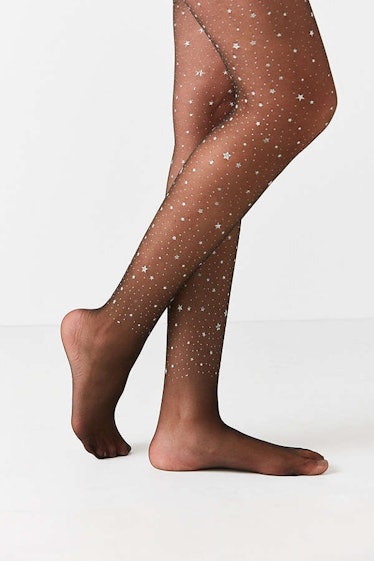 Women Shiny Tights Sparkle Night Party Silver Glitter Stockings Pantyhose