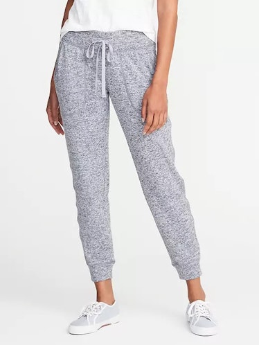 Mid-Rise Sweater-Knit Joggers 