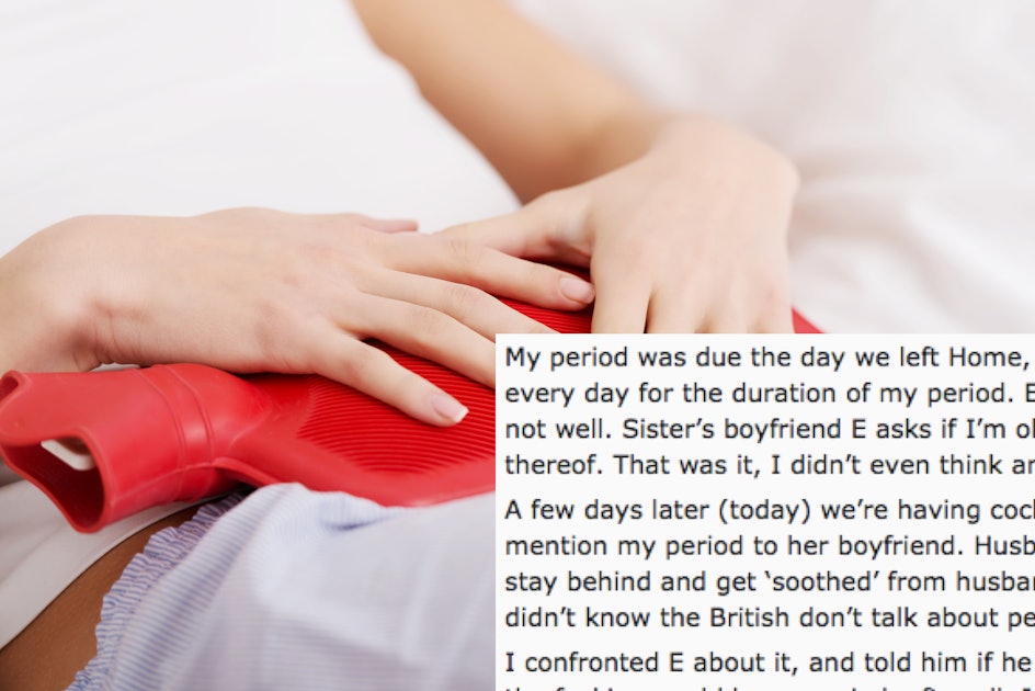 A Womans Reddit Post About Being Period Shamed By Her In Laws For The