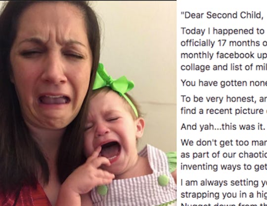 This Mom's Letter To Her 2nd Child Perfectly Sums Up How Much Life ...