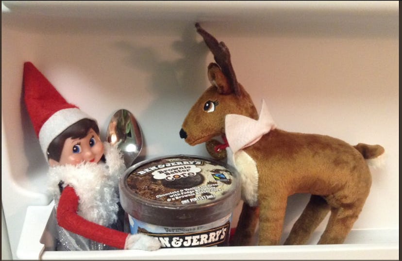 28 Elf On The Shelf Ideas Using Food, Because You've Got Plenty Of It