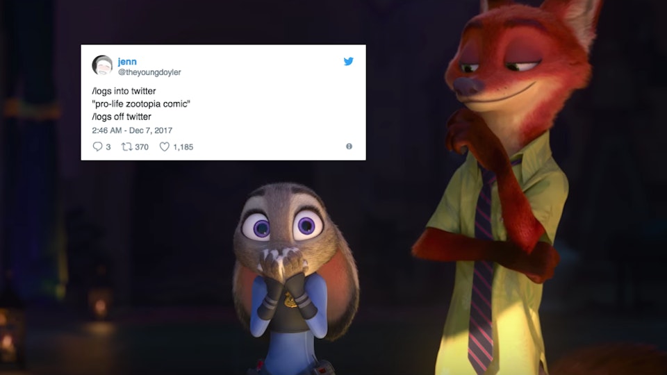 These AntiAbortion ‘Zootopia’ Fan Comics Have The
