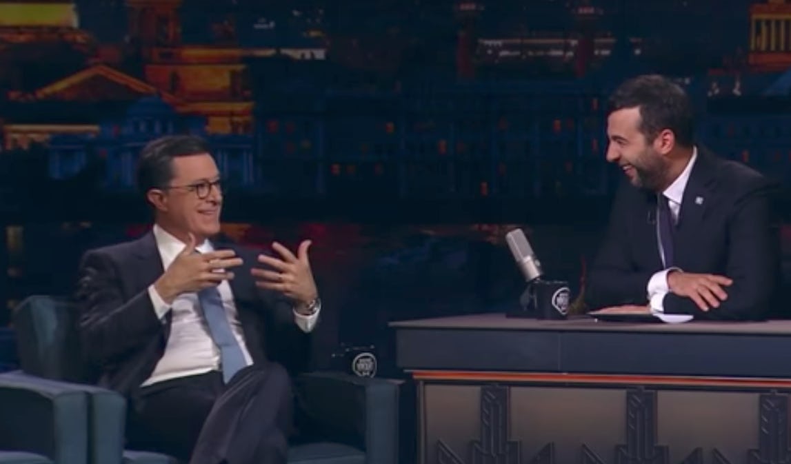 Stephen Colbert Pokes At Trump On Russian Late Night Talk Show Video