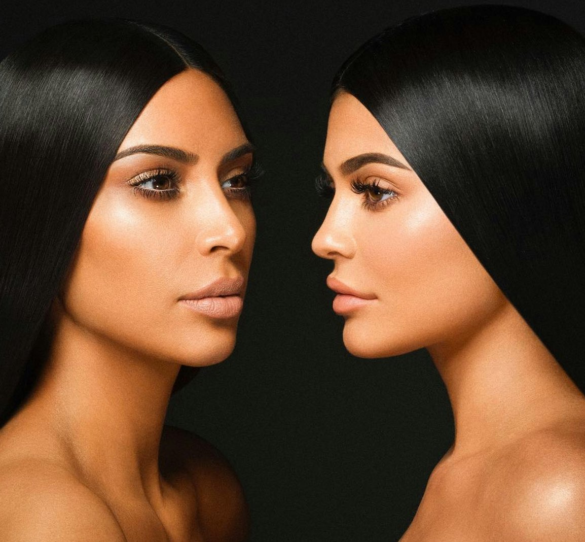 kim kardashian makeup vs kylie