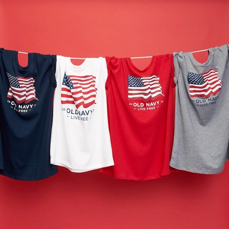 Old Navy's 2017 Flag Tees Are Here For All Of Your Patriotic Celebrations