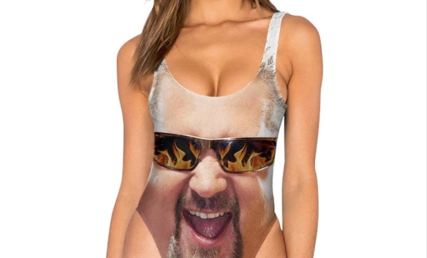 one piece hairy man swimsuit