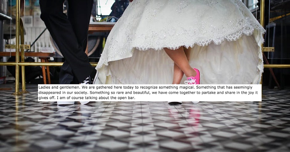 16 Ridiculously Funny Things People Have Said In Wedding Speeches