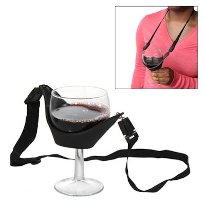 This Wine Glass Necklace Is The True Intersection Of Chaos & Convenience