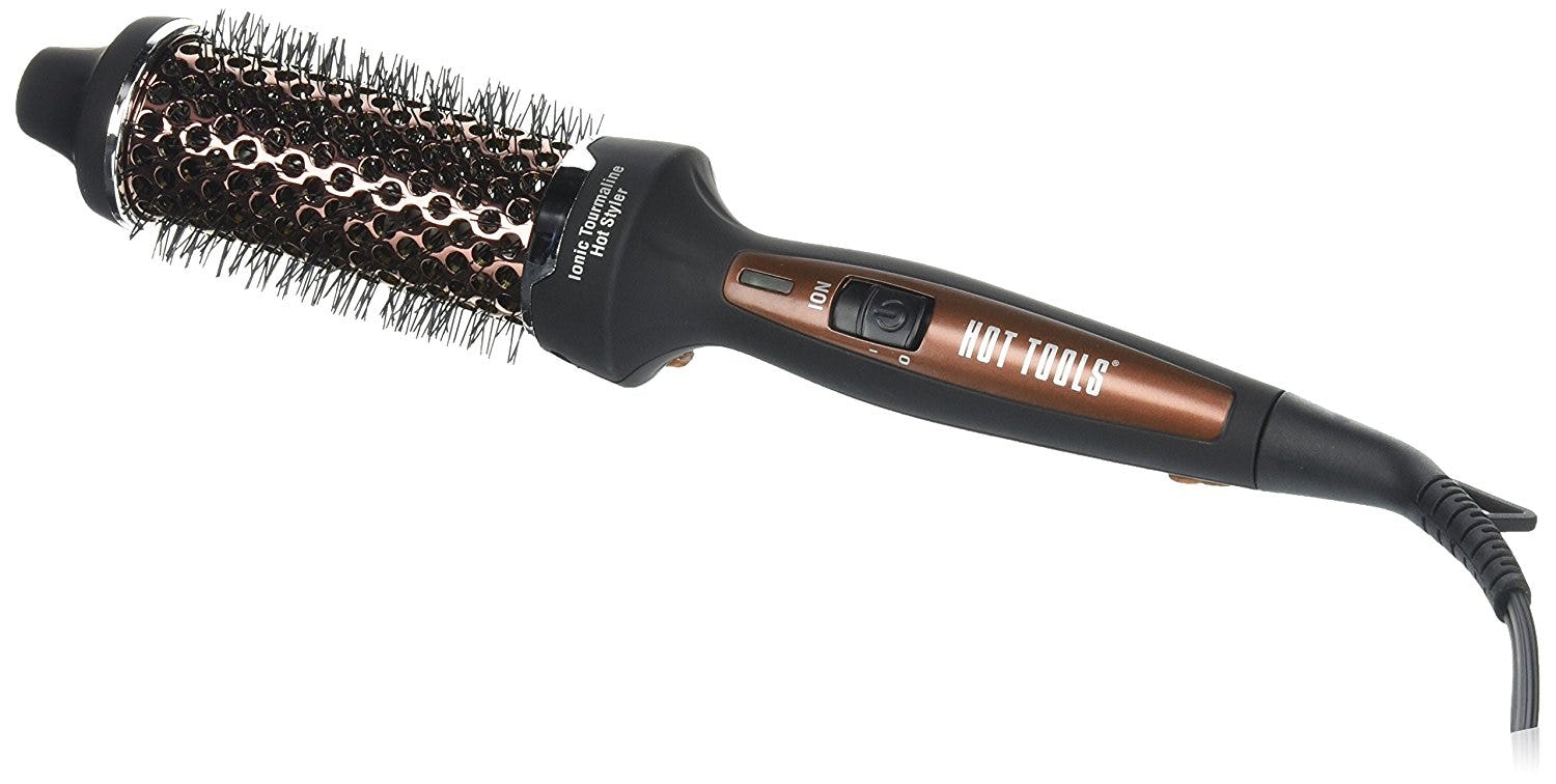 hot tools curling brush iron