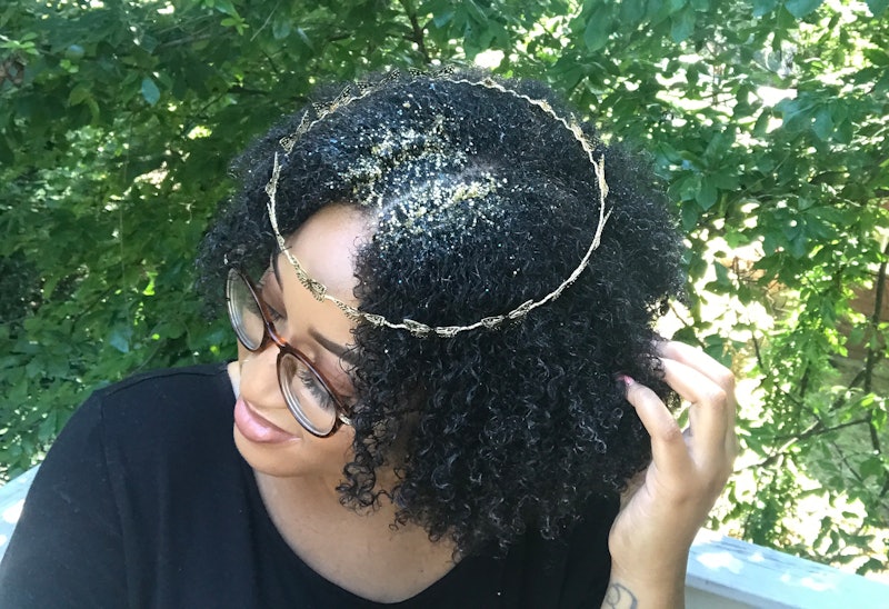 DIY Moonshine Glitter Gel Pomade + Glitter Hairstyles