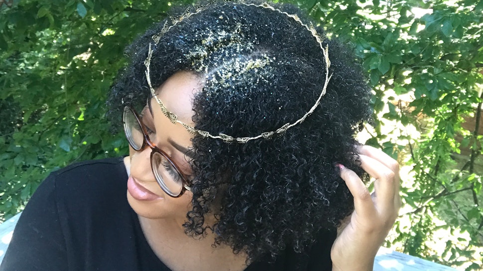 7 Ways To Wear Glitter On Natural Hair Create Your Glitziest