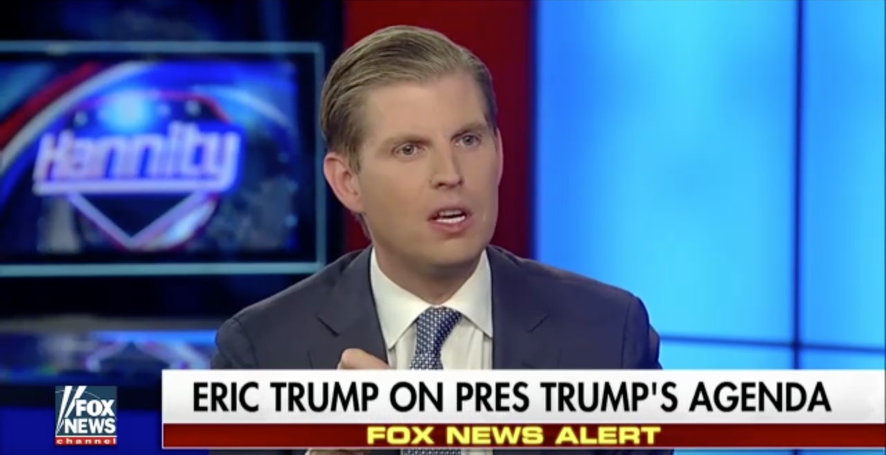 eric trump twitter your dad doesnt respect you