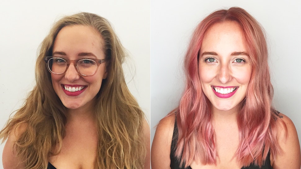 How To Dye Virgin Hair Millennial Pink Without Completely