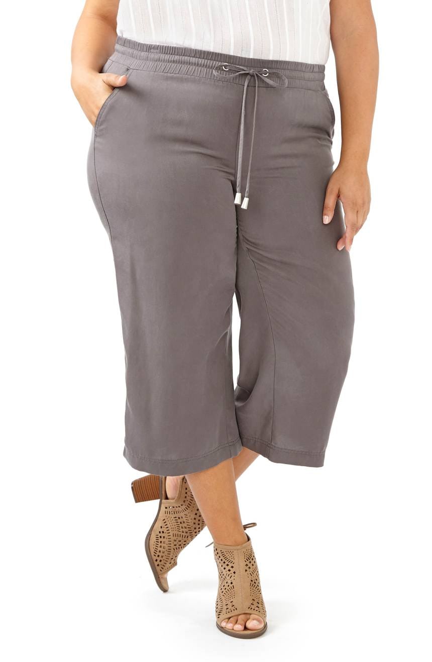 37 Plus Size Cropped Wide Leg Pants That'll Make Your Summer To Fall