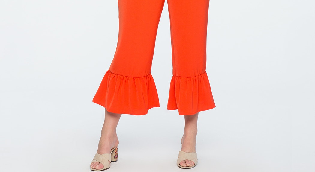 wide leg cotton pants plus size