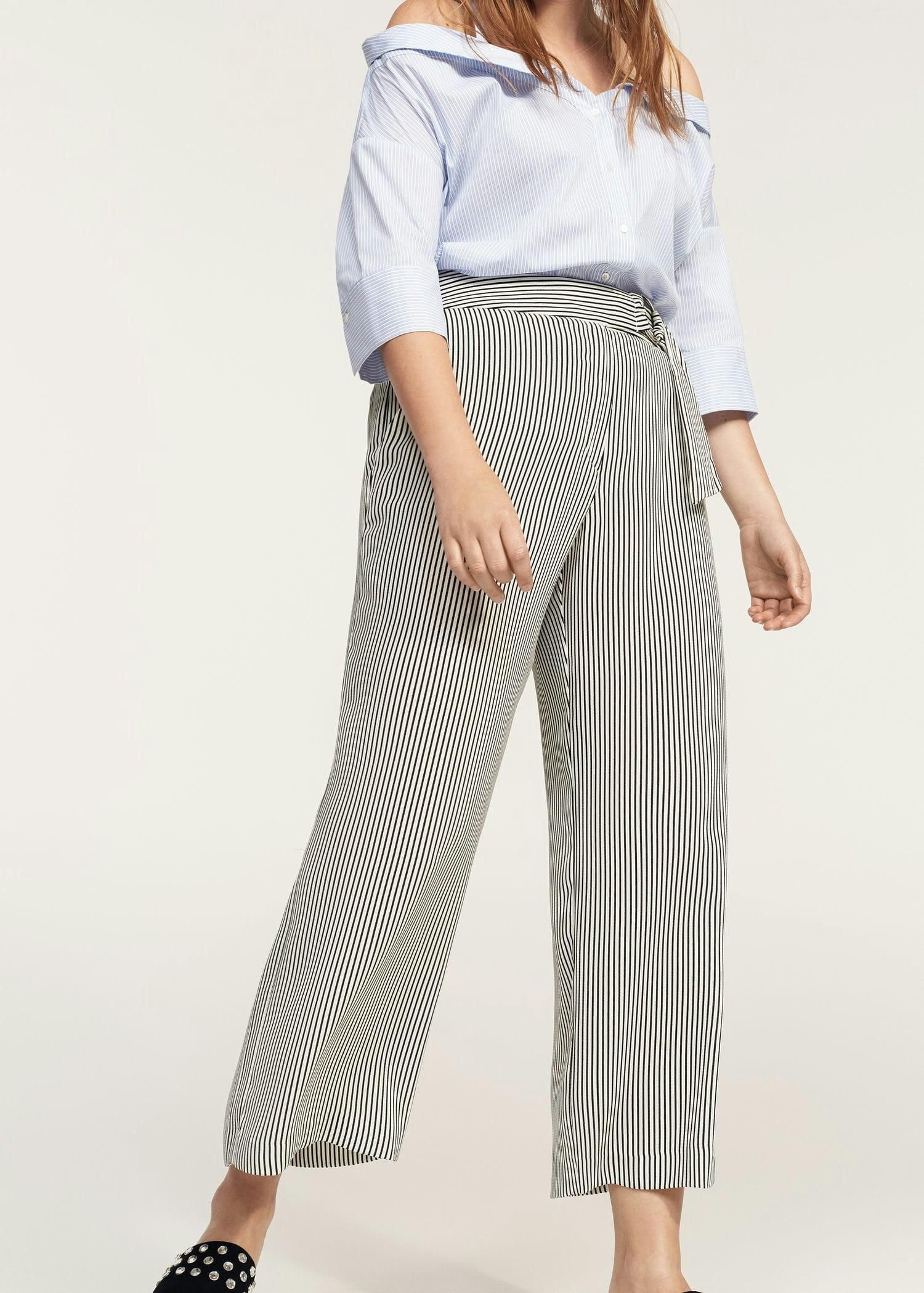 wide leg cotton pants plus size