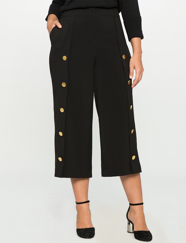 37 Plus Size Cropped Wide Leg Pants That'll Make Your Summer To Fall ...