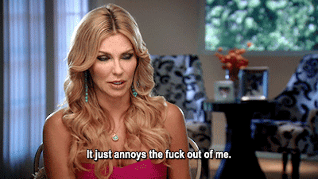 A gif where a blonde woman annoyingly says, "It just annoys the f out of me."