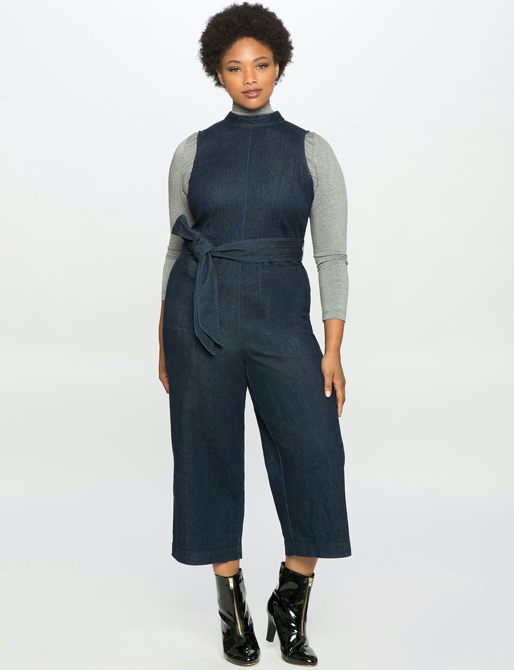 eloquii white jumpsuit