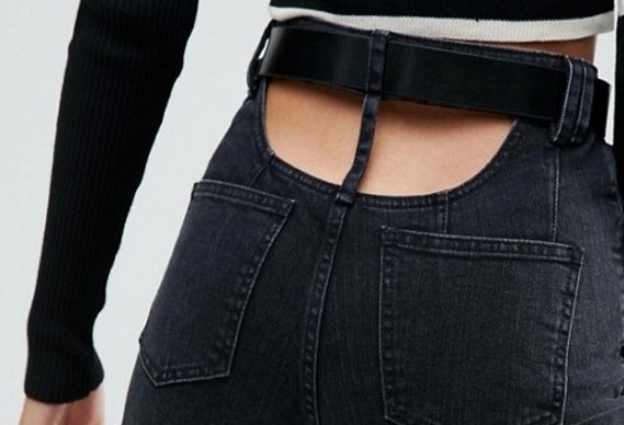 womens jeans with buttcrack