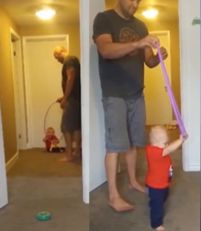 help baby walk without bending over
