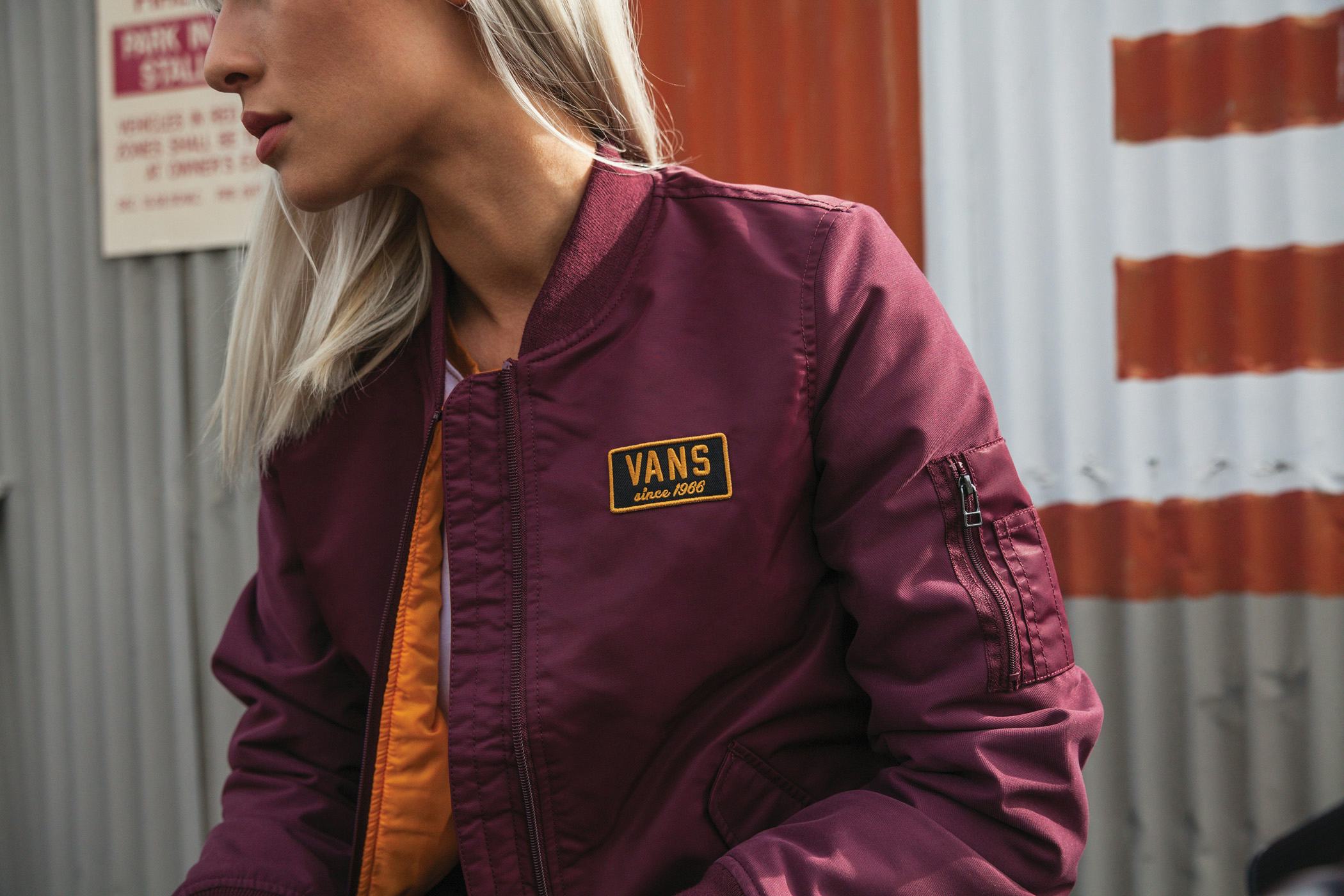 vans boom boom quilted jacket