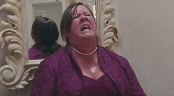 A woman in pain due to pregnancy hemorrhoids